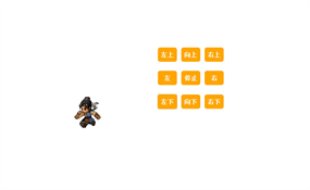 js游戏人物上下左右跑步效果